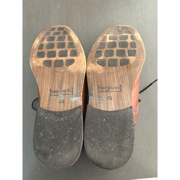 Joseph Abboud Cosmo Leather Plain Toe Oxfords brown size 45 US 11 1/2 - Picture 6 of 6